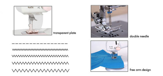 Mini-Haushaltsnähmaschine UFR-601 mit 0-5 mm Nählänge in weißer und rosa Farbe